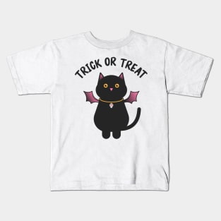 Winged black cat Kids T-Shirt